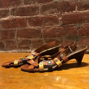 Michael Kors Strappy Kitten Heel Sandal